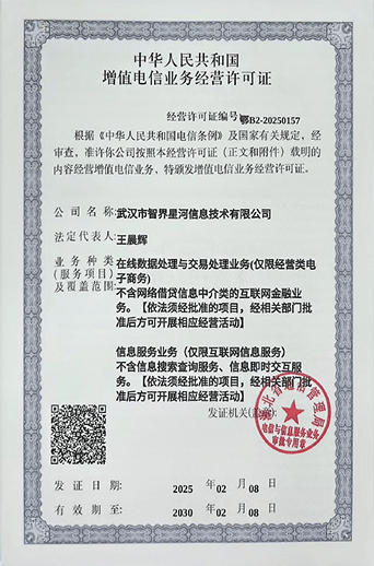 增值电信业务经营许可证